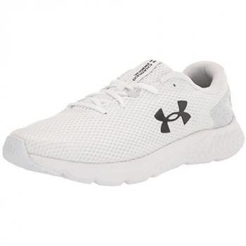 Under Armour Rogue 3 – Chaussures Running Femme, Couleur Blanc-Gris, Intensité Maximale