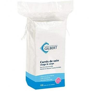 Gilbert Carrés de Soin Visage & Corps – 100 Pièces