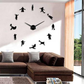 Contemporary Soccer Game Wall Art Clock
