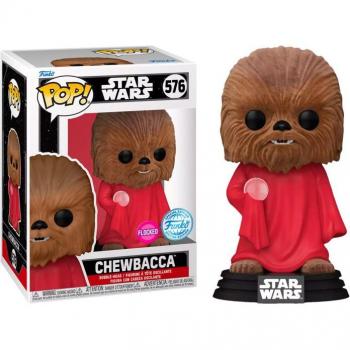 Figurine Funko Pop Chewbacca Édition Spéciale Flockée Jour de Vie