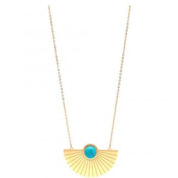 Lily's Golden Turquoise Necklace