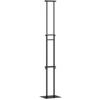 VidaXL 30x23.5x210 cm Black Steel Trade Show Display