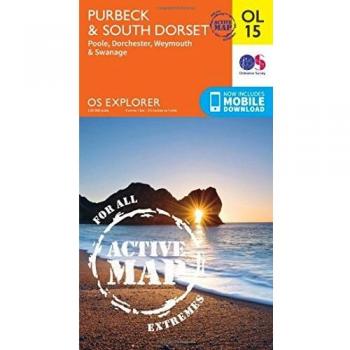Purbeck & South Dorset Map | Weatherproof | Poole, Dorchester, Weymouth & Swanage | Ordnance Survey | OS Explorer Active Map OL15 | England | Walks | Hiking | Maps | Adventure (OS Explorer Map Active)