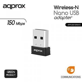 Wifi usb 150mb approx nano approx appusb150na v.3 tamaño mini con boton wps