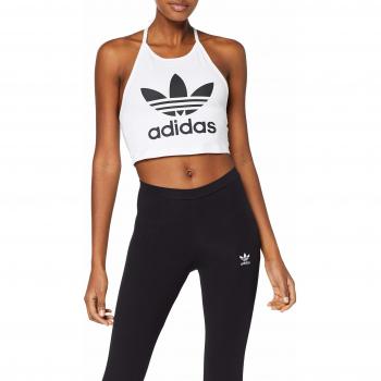 Bianca Canotta Trefoil adidas Donna 38