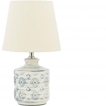 Rosanna Beige and Blue Bedside Light