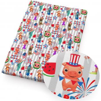 Fourth of July Animal Cotton Sewing Fabric