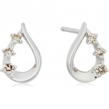 Yondo K10 White Gold Drop Earrings – Canal Sea Collection