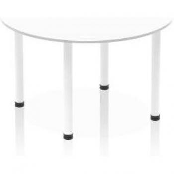 Impulse 1200mm Round Table with Cherry Finish Top and Brass Post Legs