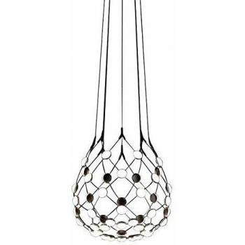 Schwarzer Mesh D86 LED-Balkonlicht (H 55 cm, Ø 55 cm)