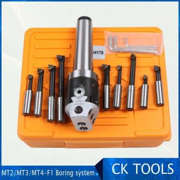 MT3 M10 Boring Head and 9pcs 12mm Boring Bars Set