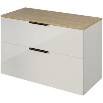 Mobiletto Lavabò TIM 100 cm – Colore Selezionabile (Bianco, Nero, Rovere)