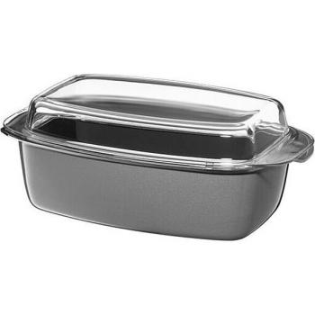 Wmf Fusiontec Mineral Bräter Mit Glasdeckel, Rechteckig, 32 X 21 Cm Platinum Grau   05 1591 5290