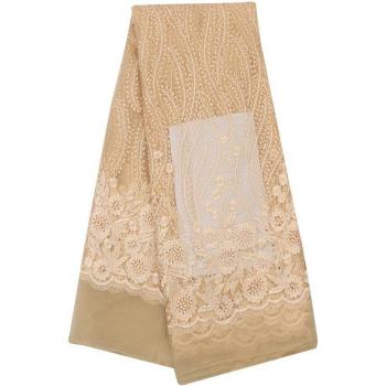 Tissu de Dentelle Africain 5 Yards