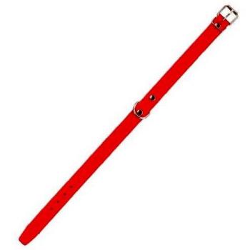 Collier rouge Amazone en cuir