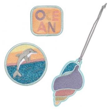 Patches pour cartable Lässig Dauphin Océan (3 unités)