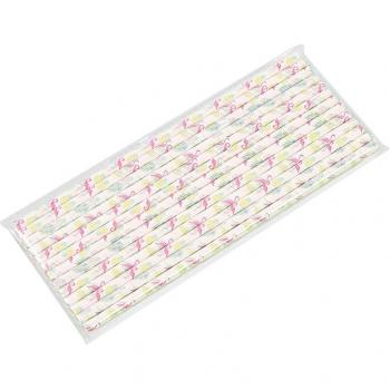 Party Essentials: 25 Cowhide Drinking Straws in a Bag