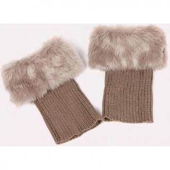 Winter Women's Faux Fur Cuff Leg Warmers