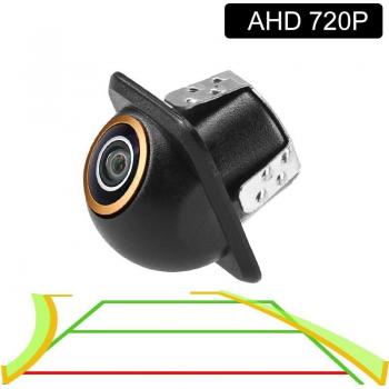 Greenyi Mini 170° Night Vision Fisheye AHD Rear View Camera with Parking Lines