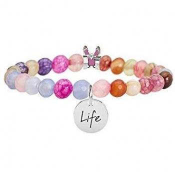 Pulsera de acero y ágata para mujer Kidult 231533