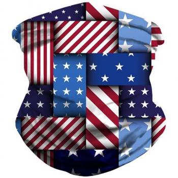 Silk American Flag Cycling Scarf