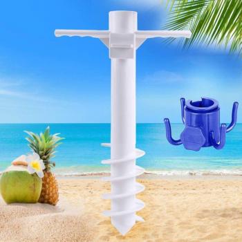 Support Aiperq Tout‑Terrain pour Parasol – Ancrage au Sol – Résistant aux Tempêtes