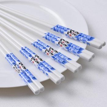 Japanese White Ceramic Chopsticks