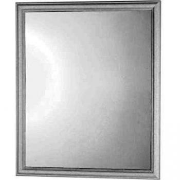 Specchio con Cornice Bianco 2x40x50 cm