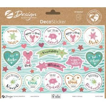 5 x Z-Design Deko Sticker -Gutschein