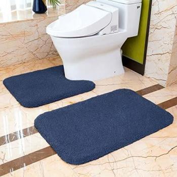 Non Slip Bath Mat Set 2 Piece Thickened Bathroom Mat Set
