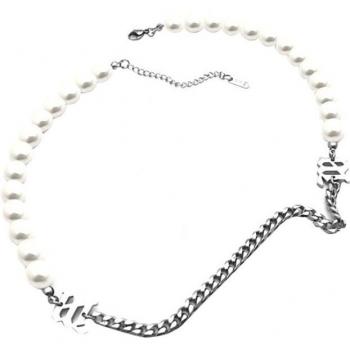 Colgante Perlas de Acero Titanio