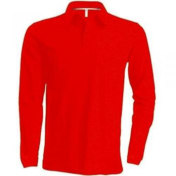Kariban Herren Langarm-Polo Shirt Braun 3XL (groß)