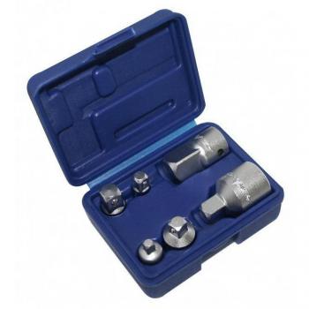 Kit A-6HAS de clés à douilles (¼, ⅜, ½, ¾) avec cliquet, réduction & extension
