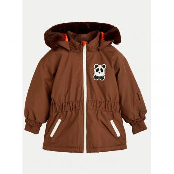Mini Rodini Giacca da Sci Panda Marrone (Regular Fit)