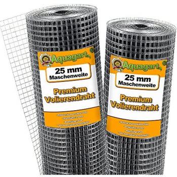 Aquagart 50m Wildzaun Forstzaun Weidezaun 180/24/15 mit Z-Profil Zaunpfosten 2,3m