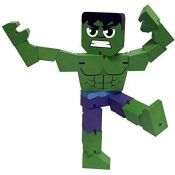 Legno Articolato: Hulk 20 cm, Marvel Wood Warriors Serie 1