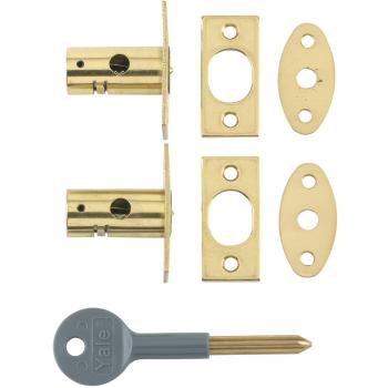 Brass Shield Window Security Bolts (8001) – Dual Pack