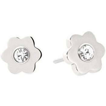 Luxe Petal Sparkle Silver Earrings by Michael Kors