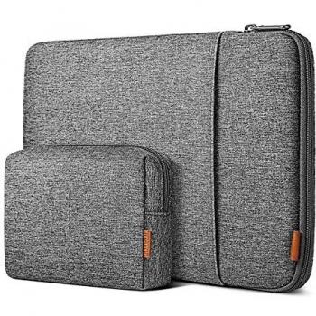 Inateck 360° Schutzcase für 16 Laptop – Graue Hülle für MacBook Pro, Surface Book 3, XPS 15 & ThinkPad X1 Extreme Gen 2