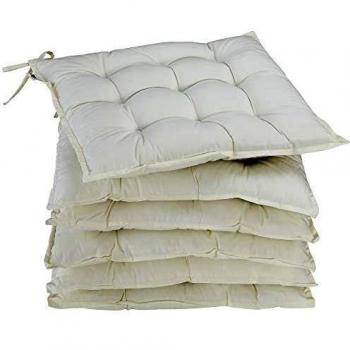 Sitzkissen 6er-Set Bequem Creme