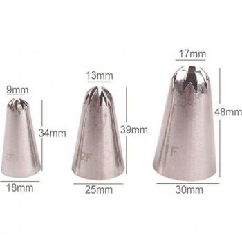 Stainless Steel Cherry Flower Piping Tips