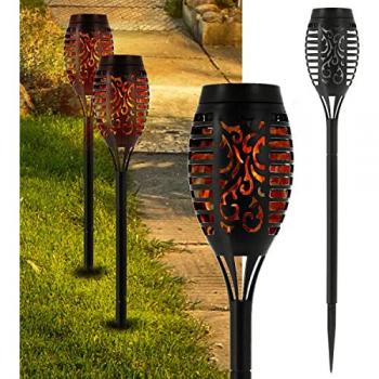 LED Fackel mit Solarenergie und Flammenoptik