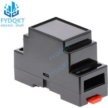 ABS 35-Type Guide Rail Mounting Instrument Housing 4-01-5: 88x37x59mm Black Plastic Enclosure