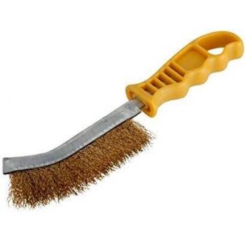 Brosse ergonomique Wolfcraft fil laiton