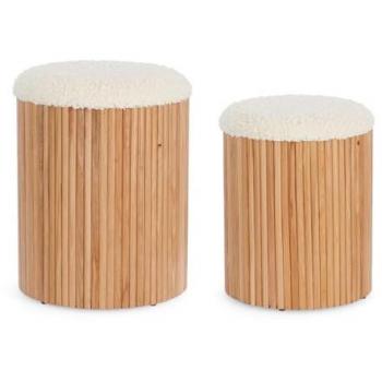 Neda Pouf mit Stauraum aus Kiefernholz