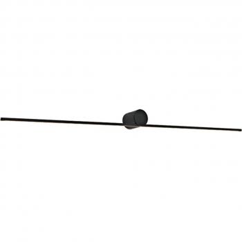 Applique per il bagno a LED Zambelis 20145 nero sabbia larghezza 60 cm