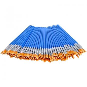 64 Pcs Small Flat Paint Brushes