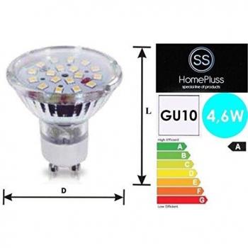 Lámpara dicroica LED GU10 4.6W 6000K