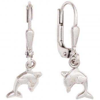 Boutons Delfin Ohrringe aus 925 Sterling Silber für Kinder