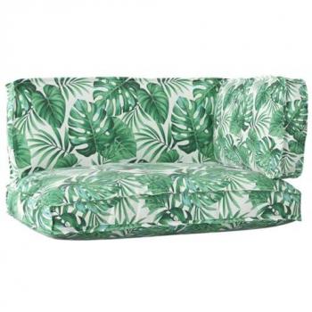 Floral Leaf Pattern Pallet Cushions (120x80x12cm)